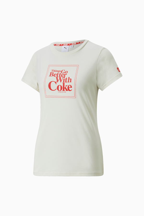 T-shirt graphique PUMA x COCA-COLA Femme, Ivory Glow, extralarge